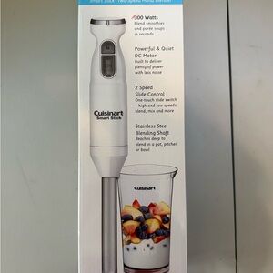 BRAND NEW Cuisinart Smart Stick Hand Blender - White and Silver